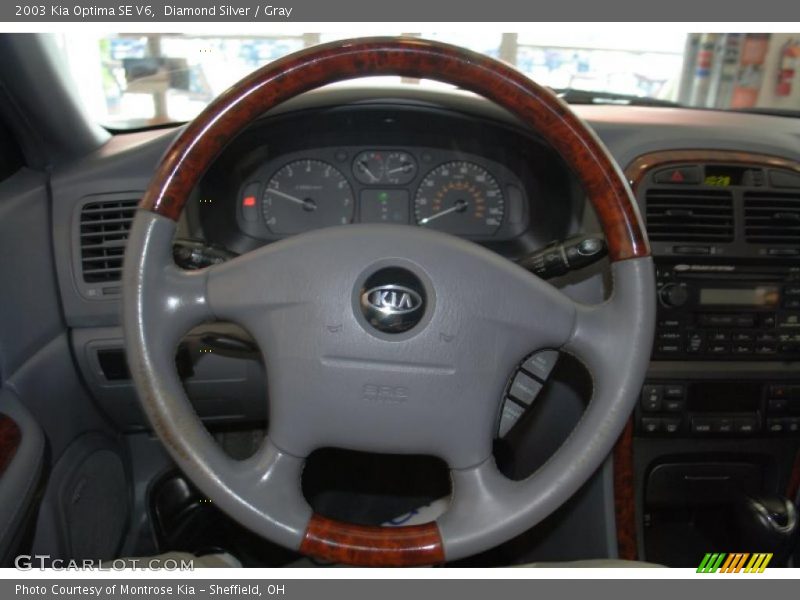 Diamond Silver / Gray 2003 Kia Optima SE V6
