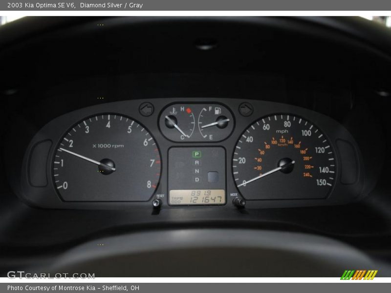 Diamond Silver / Gray 2003 Kia Optima SE V6