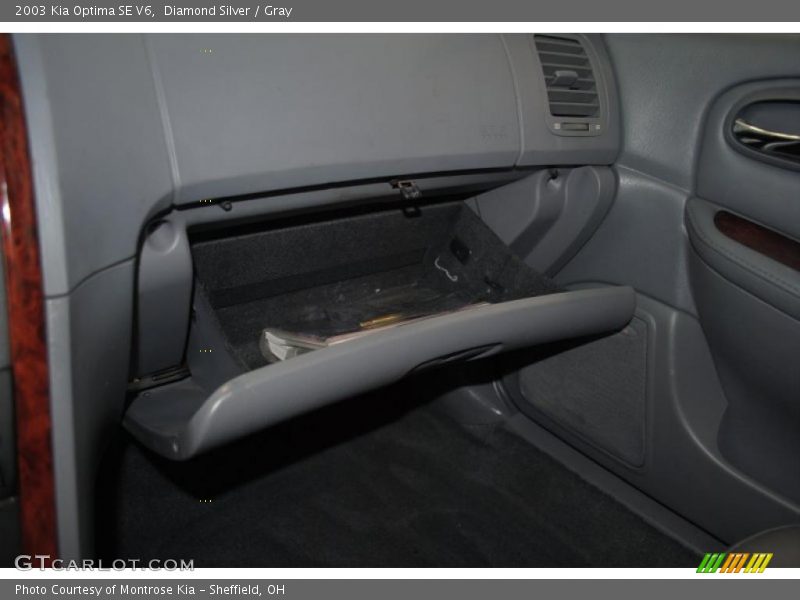 Diamond Silver / Gray 2003 Kia Optima SE V6