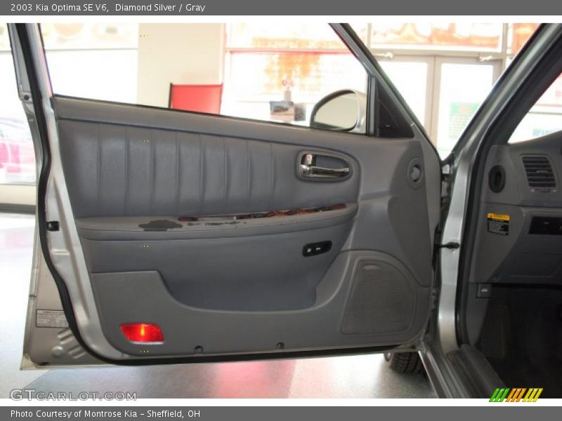 Diamond Silver / Gray 2003 Kia Optima SE V6
