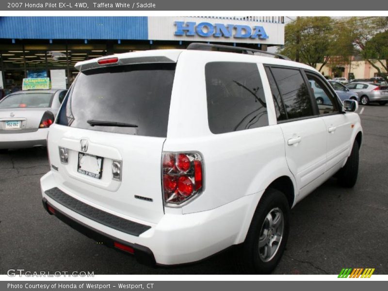 Taffeta White / Saddle 2007 Honda Pilot EX-L 4WD