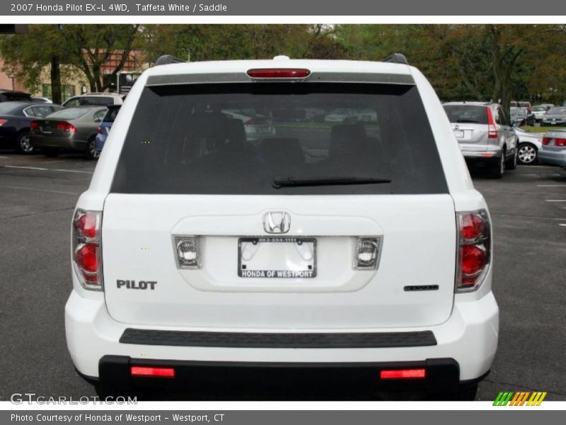 Taffeta White / Saddle 2007 Honda Pilot EX-L 4WD