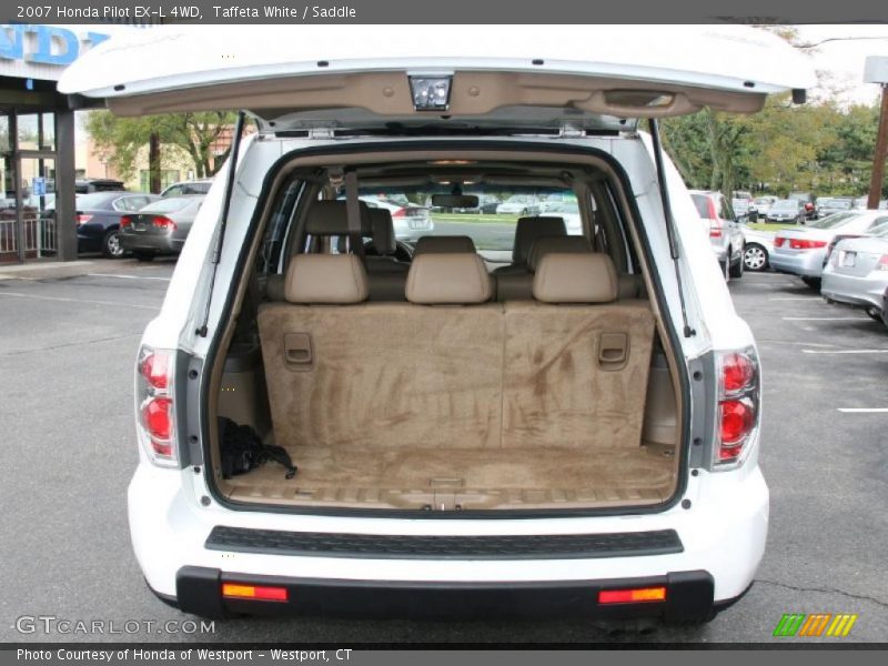 Taffeta White / Saddle 2007 Honda Pilot EX-L 4WD