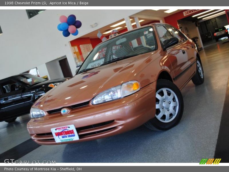 Apricot Ice Mica / Beige 1998 Chevrolet Prizm LSi
