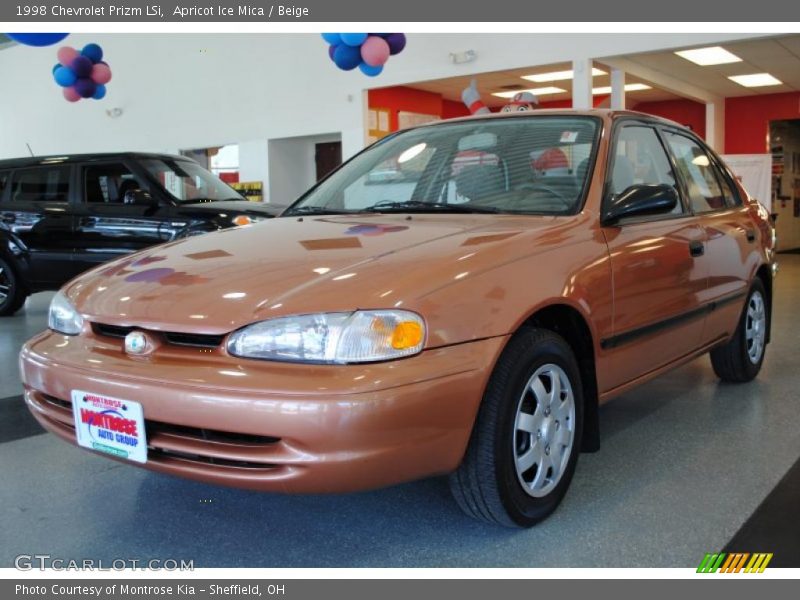 Apricot Ice Mica / Beige 1998 Chevrolet Prizm LSi