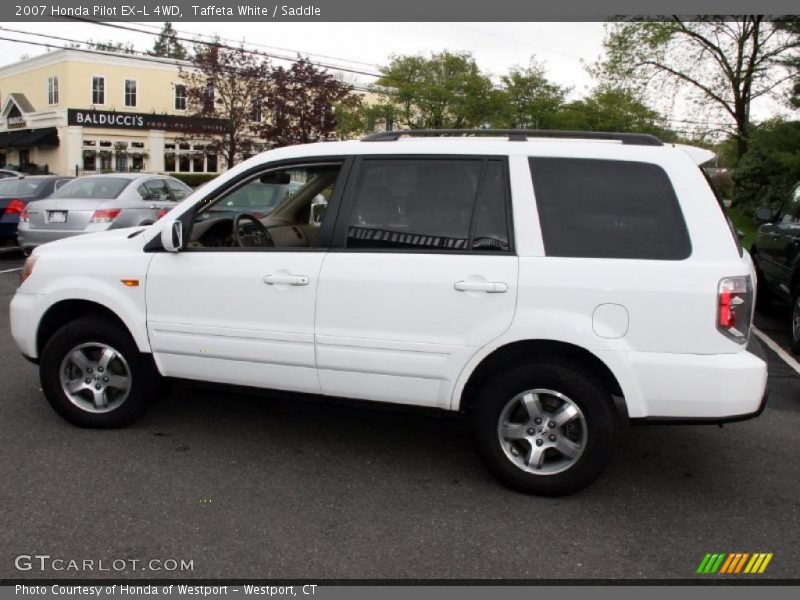 Taffeta White / Saddle 2007 Honda Pilot EX-L 4WD