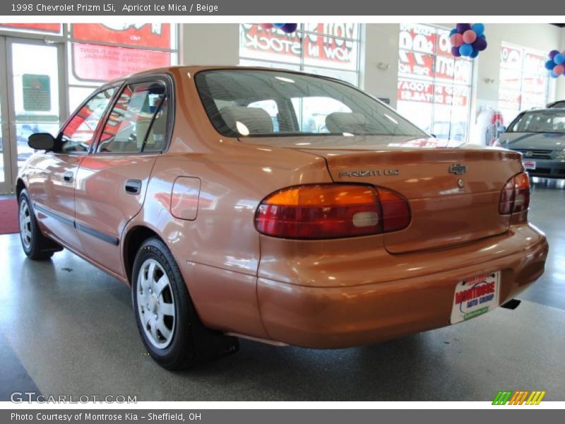 Apricot Ice Mica / Beige 1998 Chevrolet Prizm LSi