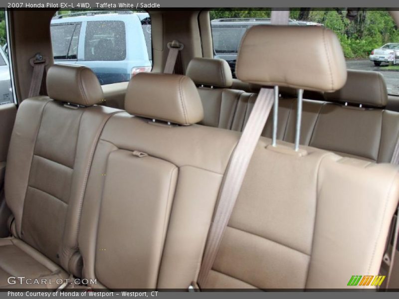 Taffeta White / Saddle 2007 Honda Pilot EX-L 4WD