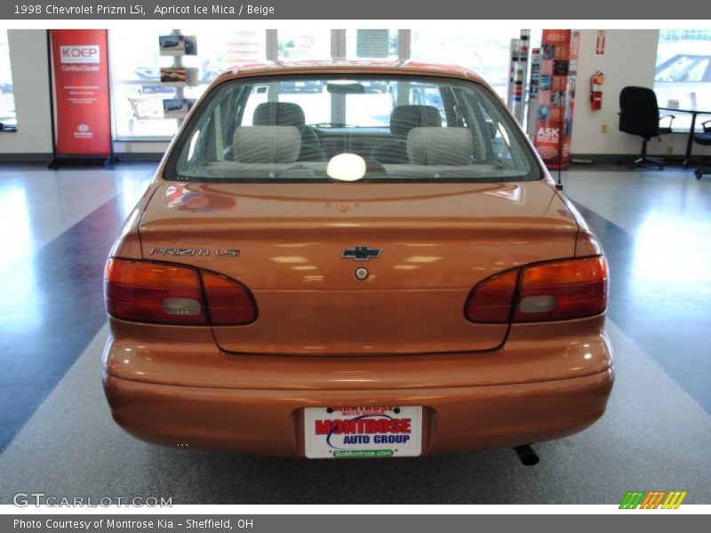 Apricot Ice Mica / Beige 1998 Chevrolet Prizm LSi