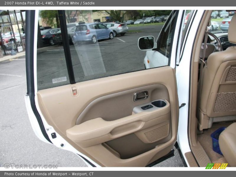 Taffeta White / Saddle 2007 Honda Pilot EX-L 4WD