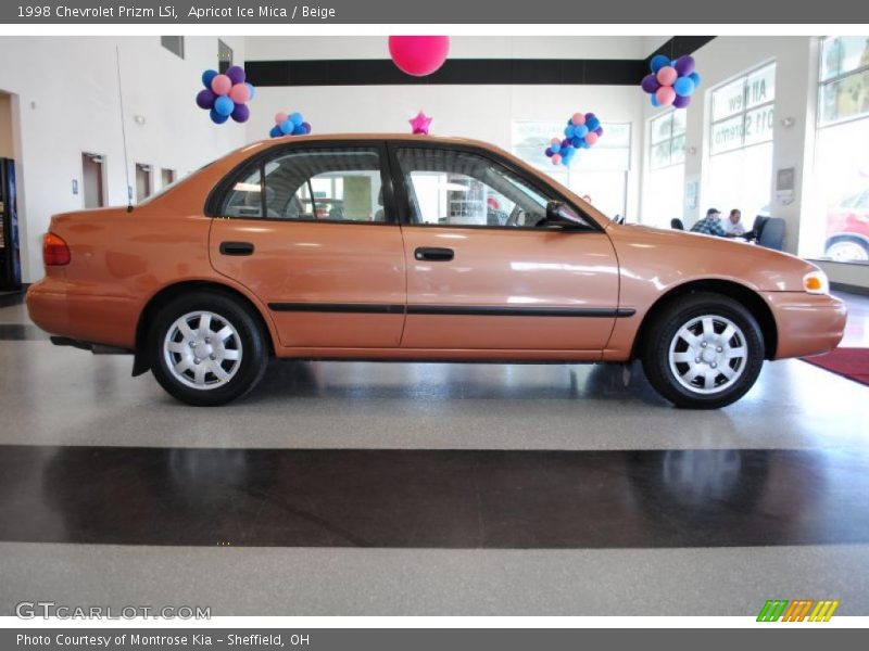 Apricot Ice Mica / Beige 1998 Chevrolet Prizm LSi