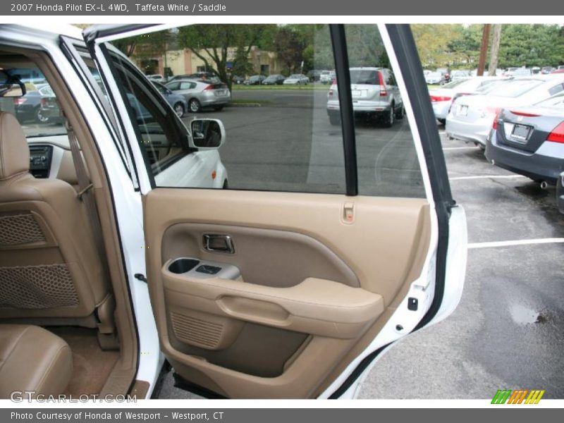 Taffeta White / Saddle 2007 Honda Pilot EX-L 4WD