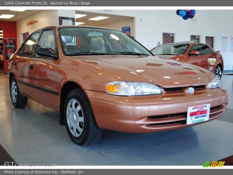 Apricot Ice Mica / Beige 1998 Chevrolet Prizm LSi