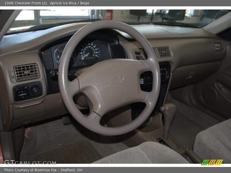 Apricot Ice Mica / Beige 1998 Chevrolet Prizm LSi