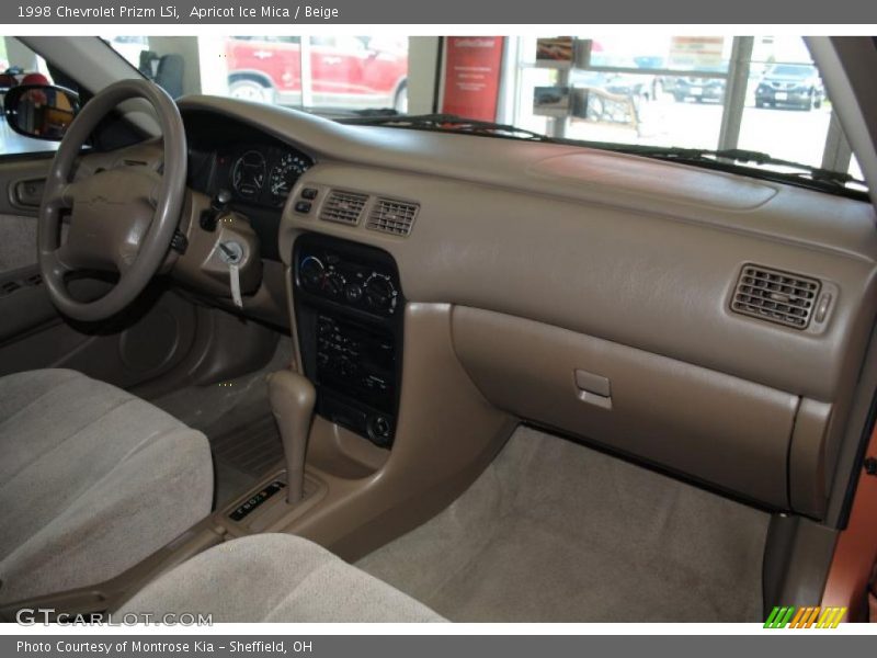 Apricot Ice Mica / Beige 1998 Chevrolet Prizm LSi