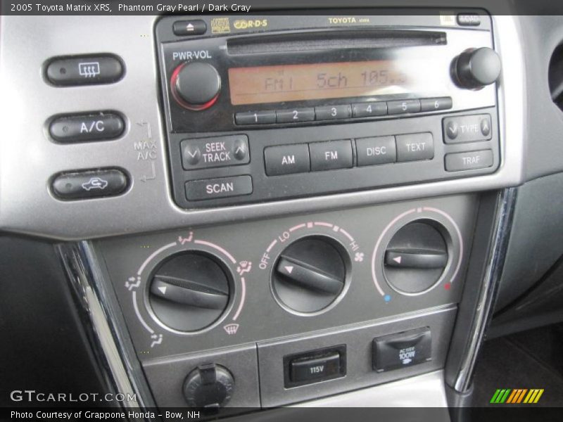 Phantom Gray Pearl / Dark Gray 2005 Toyota Matrix XRS