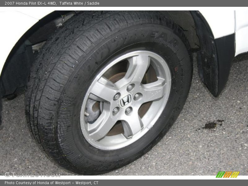 Taffeta White / Saddle 2007 Honda Pilot EX-L 4WD