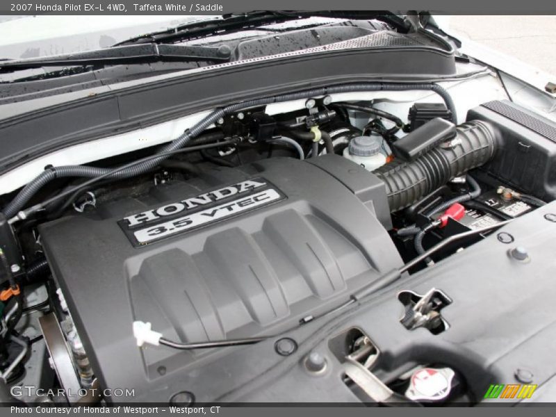 Taffeta White / Saddle 2007 Honda Pilot EX-L 4WD