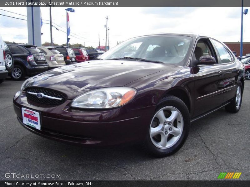 Chestnut Metallic / Medium Parchment 2001 Ford Taurus SES