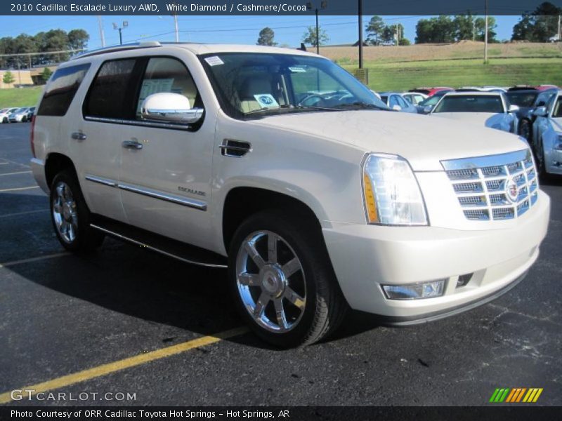 White Diamond / Cashmere/Cocoa 2010 Cadillac Escalade Luxury AWD