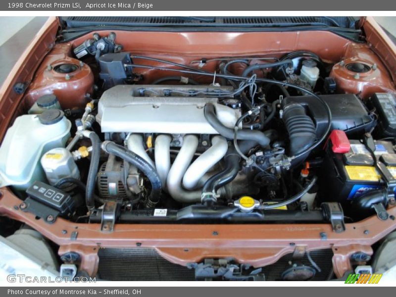 Apricot Ice Mica / Beige 1998 Chevrolet Prizm LSi