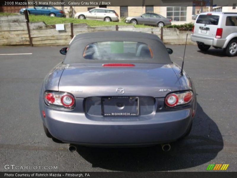 Galaxy Gray Mica / Black 2008 Mazda MX-5 Miata Roadster