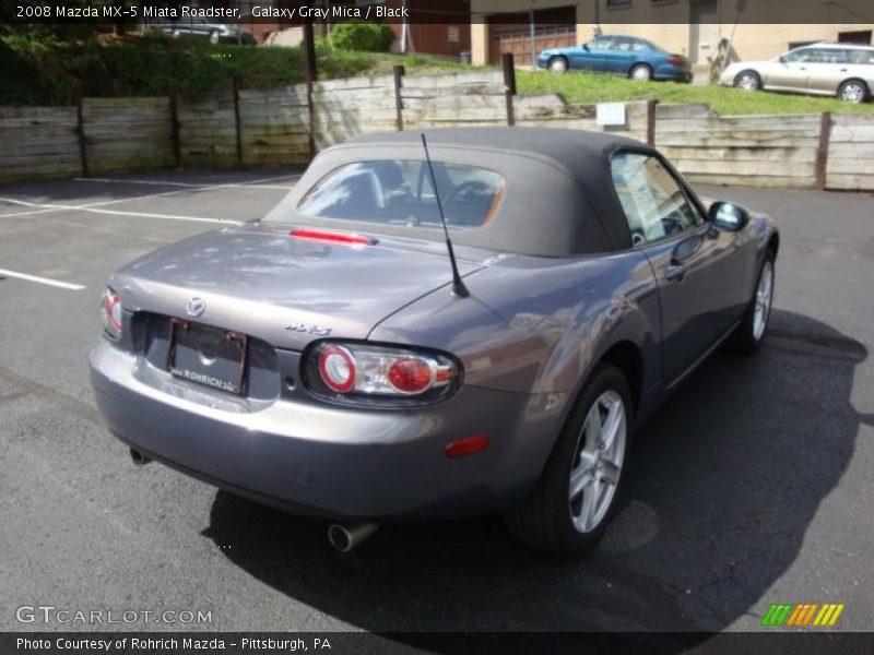 Galaxy Gray Mica / Black 2008 Mazda MX-5 Miata Roadster