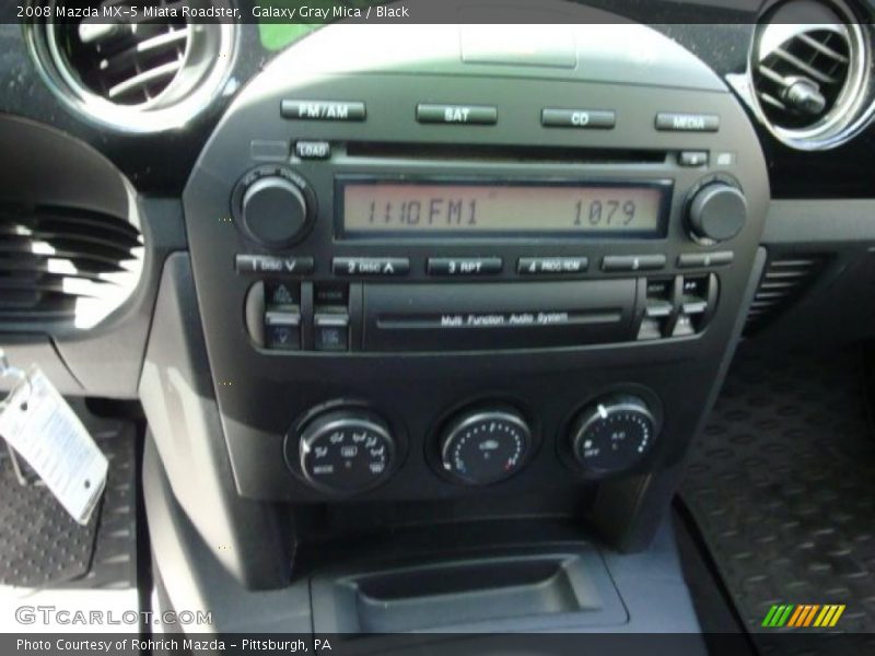 Galaxy Gray Mica / Black 2008 Mazda MX-5 Miata Roadster