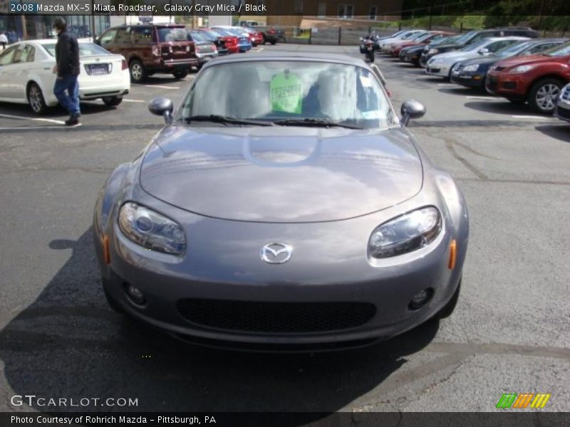 Galaxy Gray Mica / Black 2008 Mazda MX-5 Miata Roadster