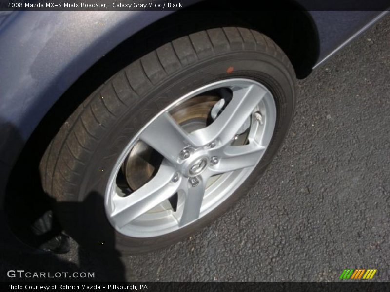 Galaxy Gray Mica / Black 2008 Mazda MX-5 Miata Roadster
