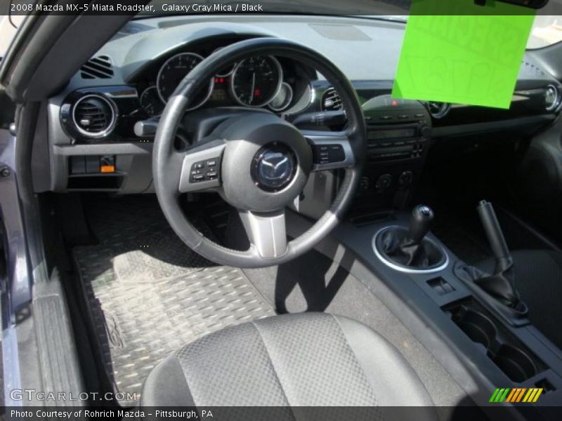 Galaxy Gray Mica / Black 2008 Mazda MX-5 Miata Roadster