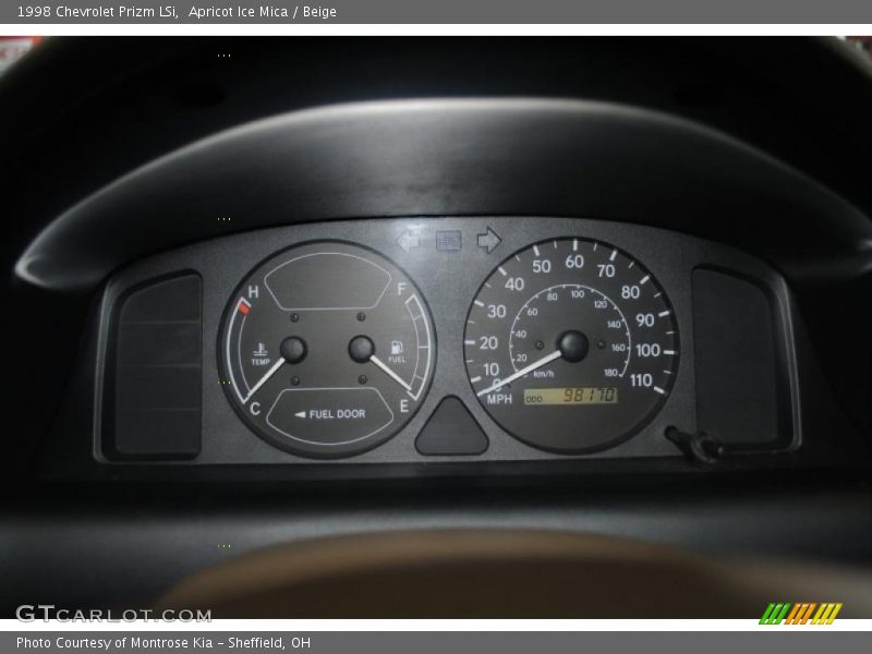 Apricot Ice Mica / Beige 1998 Chevrolet Prizm LSi