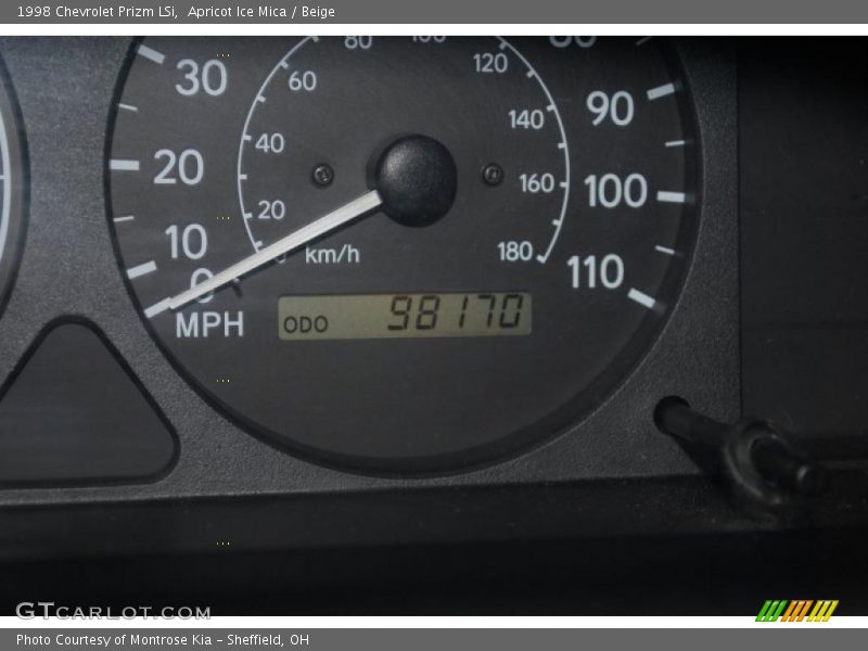 Apricot Ice Mica / Beige 1998 Chevrolet Prizm LSi