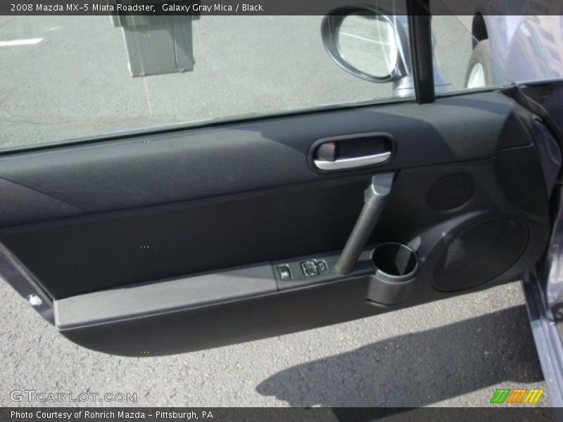 Galaxy Gray Mica / Black 2008 Mazda MX-5 Miata Roadster