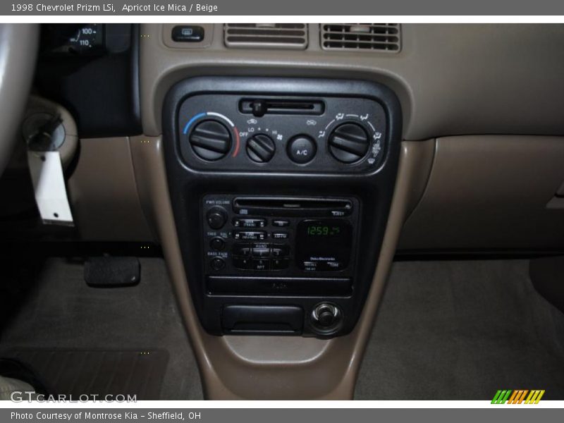 Apricot Ice Mica / Beige 1998 Chevrolet Prizm LSi