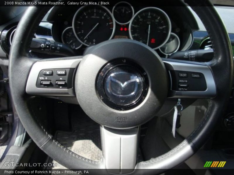 Galaxy Gray Mica / Black 2008 Mazda MX-5 Miata Roadster