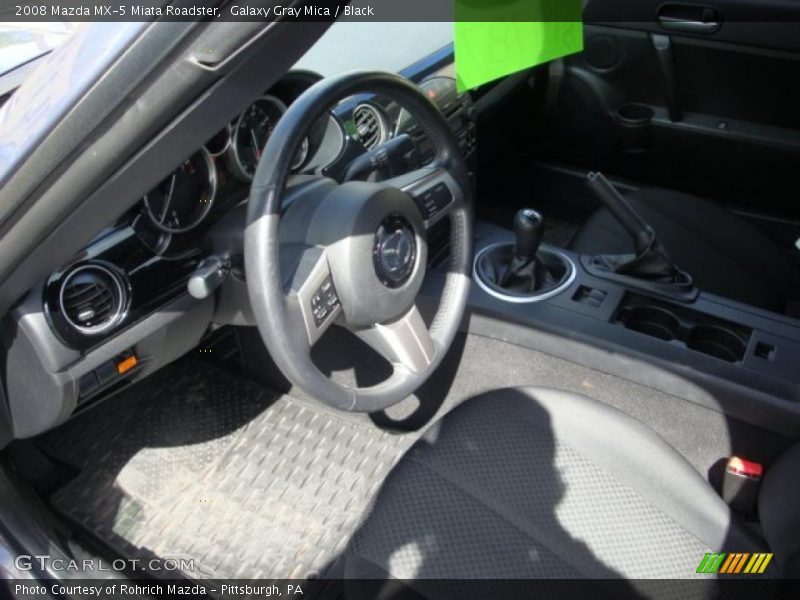 Galaxy Gray Mica / Black 2008 Mazda MX-5 Miata Roadster