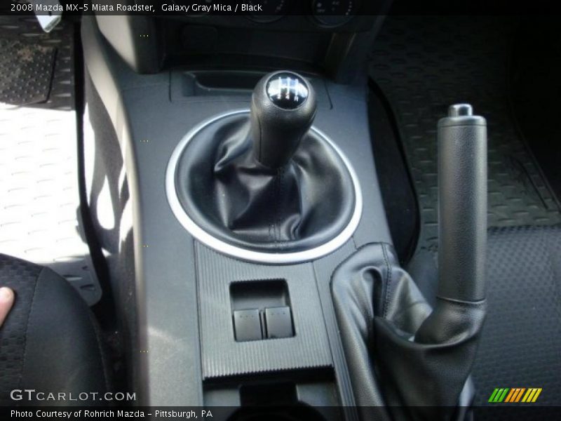 Galaxy Gray Mica / Black 2008 Mazda MX-5 Miata Roadster