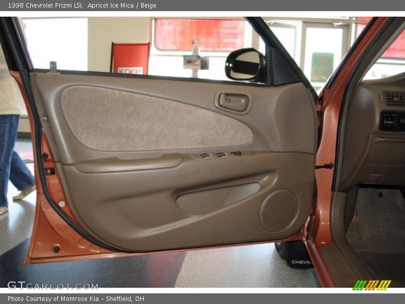 Apricot Ice Mica / Beige 1998 Chevrolet Prizm LSi