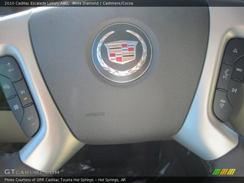 White Diamond / Cashmere/Cocoa 2010 Cadillac Escalade Luxury AWD