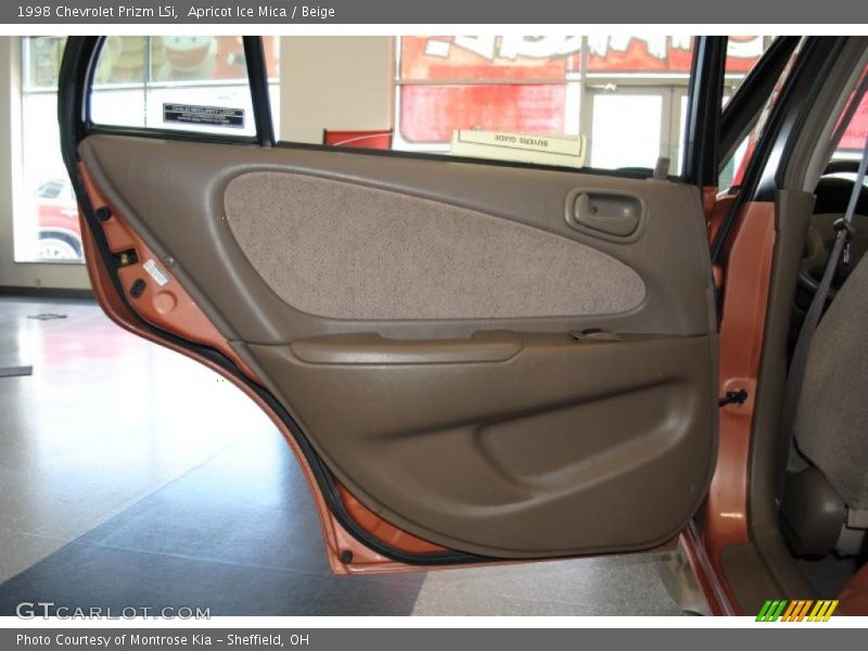 Apricot Ice Mica / Beige 1998 Chevrolet Prizm LSi