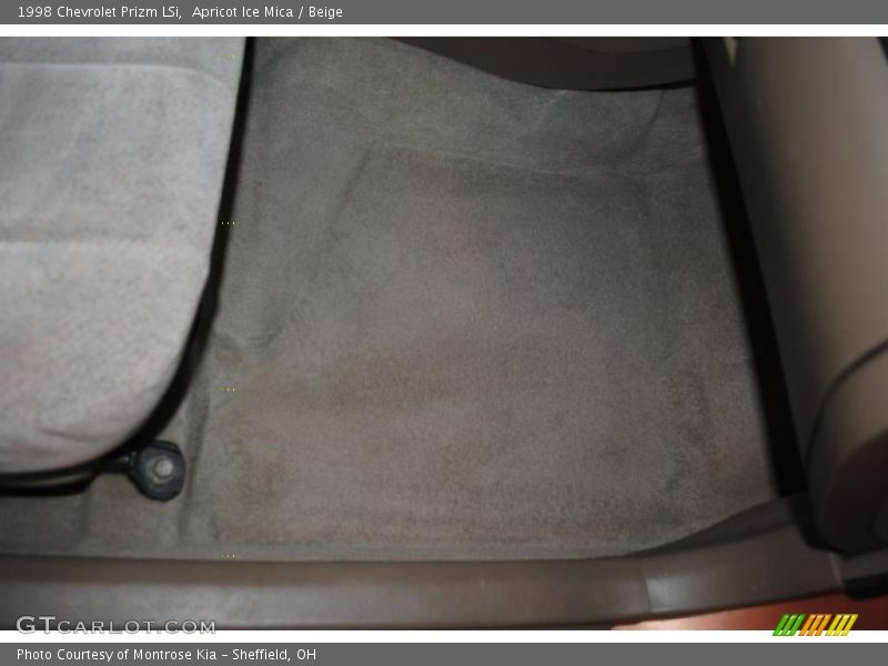 Apricot Ice Mica / Beige 1998 Chevrolet Prizm LSi