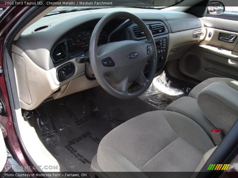 Chestnut Metallic / Medium Parchment 2001 Ford Taurus SES