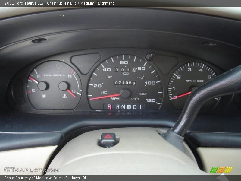 Chestnut Metallic / Medium Parchment 2001 Ford Taurus SES