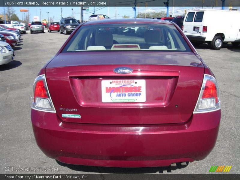 Redfire Metallic / Medium Light Stone 2006 Ford Fusion S