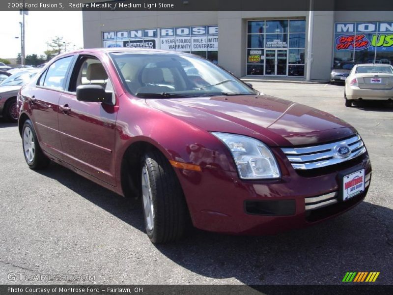 Redfire Metallic / Medium Light Stone 2006 Ford Fusion S