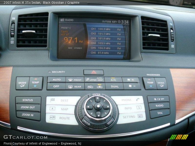 Black Obsidian / Graphite 2007 Infiniti M 35x Sedan