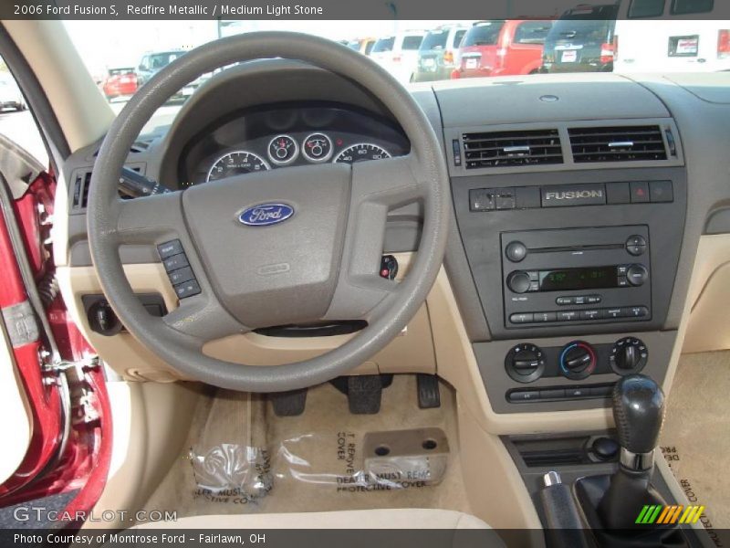 Redfire Metallic / Medium Light Stone 2006 Ford Fusion S