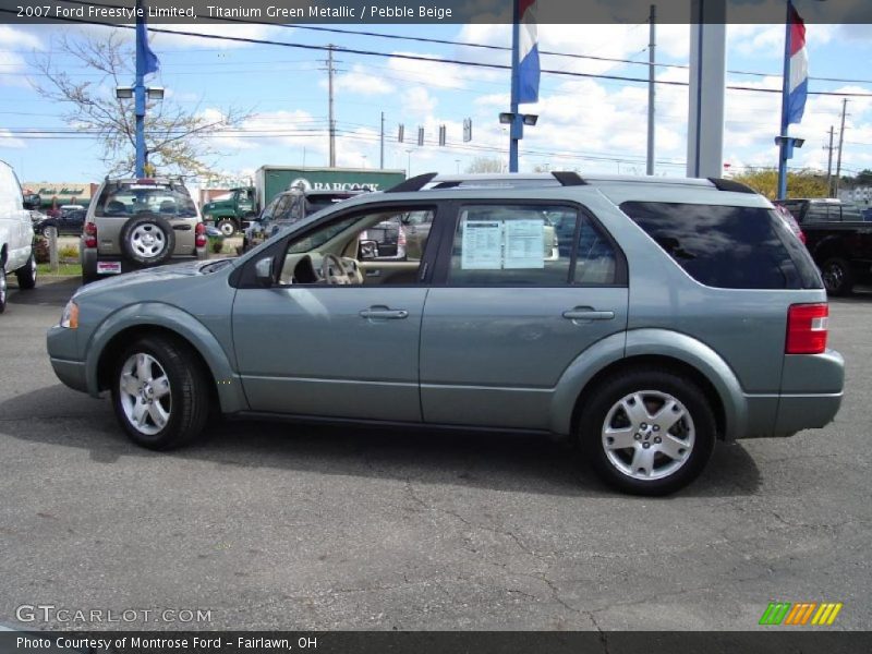 Titanium Green Metallic / Pebble Beige 2007 Ford Freestyle Limited