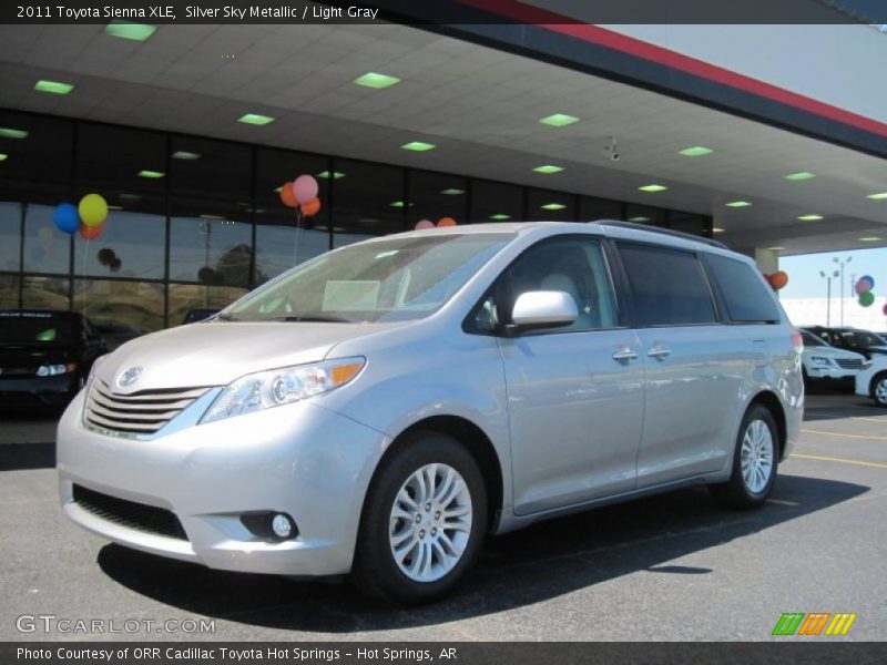 Silver Sky Metallic / Light Gray 2011 Toyota Sienna XLE